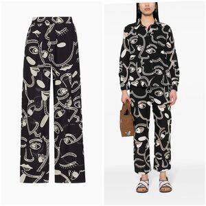 FARM RIO Richelieu Faces Print Pant